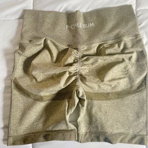 Peachbum Hunter green workout shorts